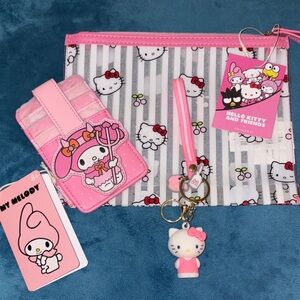 Loungefly My Melody and Hello Kitty Accessory Set
